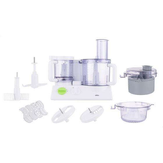 Braun Food Processor FX-3030 Double Bowl 0.75L and 12 Cup Multipurpose  Chopper with 8 Attachment Blades With Juice Extractor
