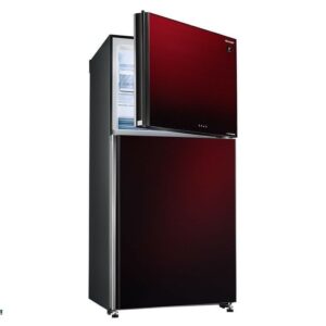 sharp-refrigerator-inverter-digital-no-frost-480-liter-2-glass-doors-in-red-color-sj-gv63g-rd-open_1